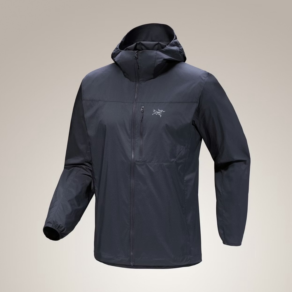 Arc'teryx SQUAMISH Lightweight Rain/Wind Jacket men’s Size M in Black Sapphire
